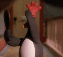 penguin turned chicken